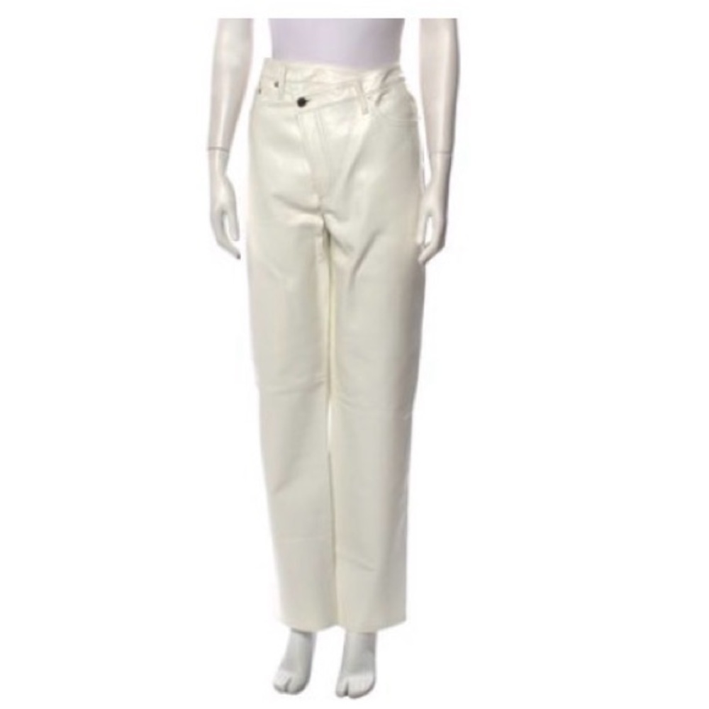 AGOLDE. Cream Leather Pants. L EUC.  Beautiful!!!!! A DEAL!